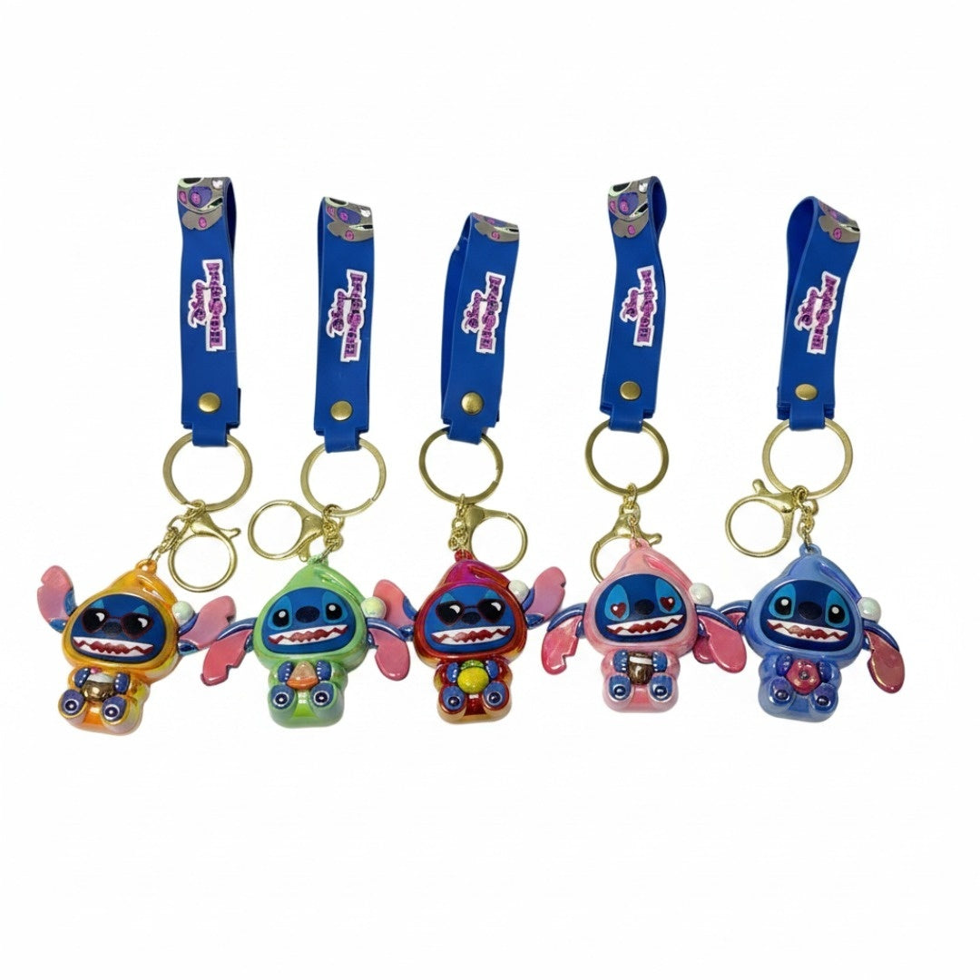 Set 12 brelocuri personaj dragut cu figurina si curea colorata