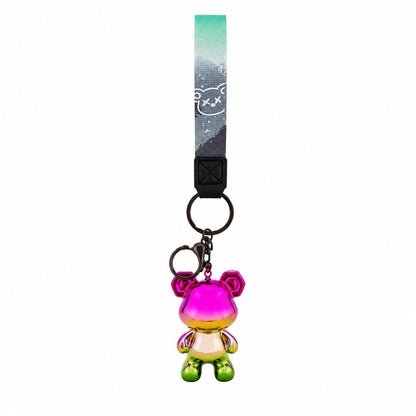 Set 12 Brelocuri Ursuleț 5,5 cm – Mix Culori Metalizate, Accesorii pentru Ghiozdan, Geantă și Chei