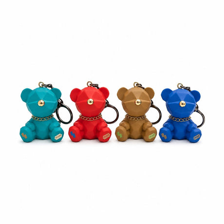 Set 12 Brelocuri Ursuleț 5 cm – Mix Culori, Accesorii pentru Chei, Ghiozdan și Geantă