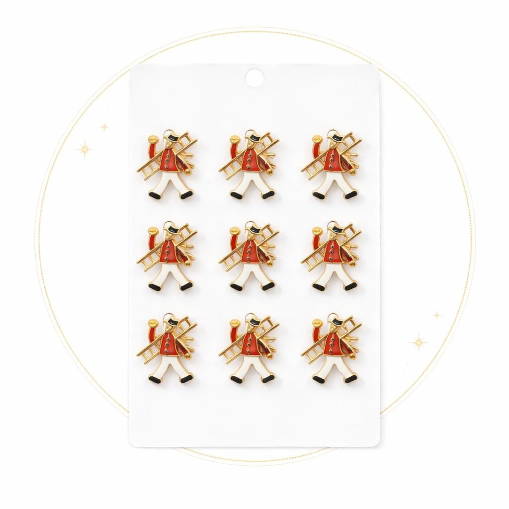 Set 12 brose Martisor pe carton prezentare, 17x10 cm, Cadou 1 Martie, Cosar cu scara