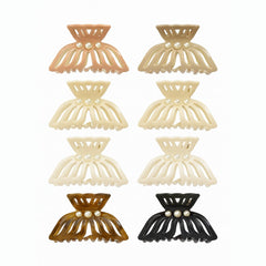 Set 12 clame par 10CM cu perle, model elegant fluture, prindere puternica