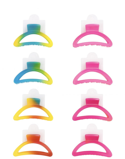 Set 12 Cleme Par 10cm Gradient , Accesorii Colorate si Rezistente pentru Par