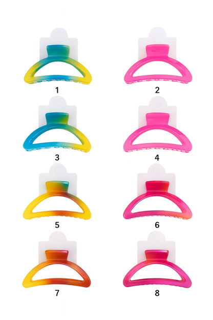 Set 12 Cleme Par 10cm Gradient , Accesorii Colorate si Rezistente pentru Par