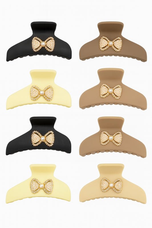 Set 12 Cleme Par 11cm cu Funda cu Perle , Accesorii Elegante Mat pentru Coafuri