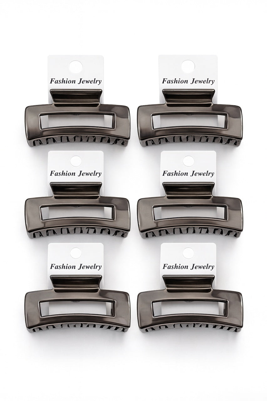 Set 12 Cleme Par 11cm Gunmetal , Accesorii Metalizate Rezistente pentru Coafuri