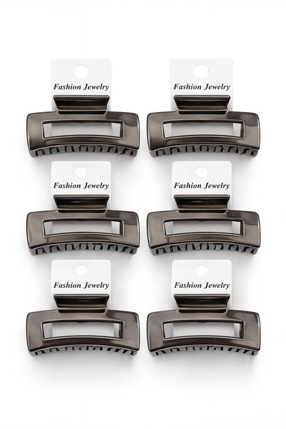 Set 12 Cleme Par 11cm Gunmetal , Accesorii Metalizate Rezistente pentru Coafuri