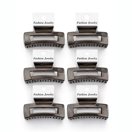 Set 12 Cleme Par 11cm Gunmetal , Accesorii Metalizate Rezistente pentru Coafuri