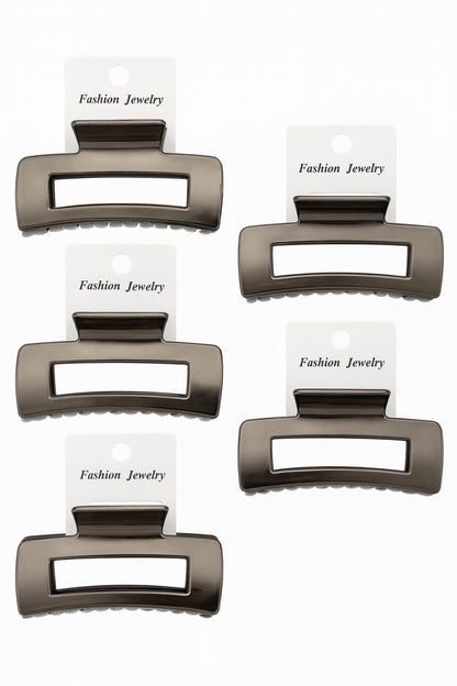 Set 12 Cleme Par 11cm Gunmetal , Accesorii Metalizate Rezistente pentru Coafuri