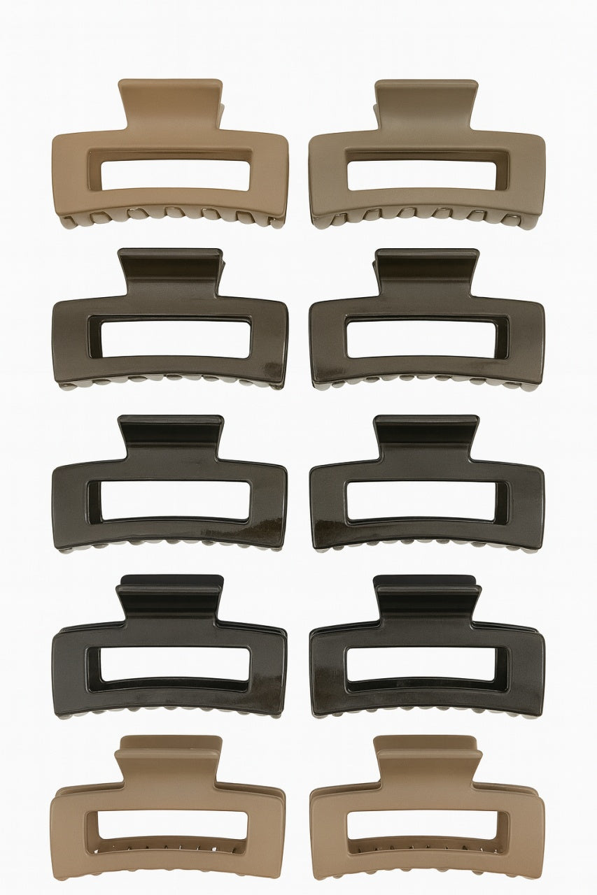 Set 12 Cleme Par 13cm Matte Neutre , Accesorii Rezistente pentru Par Lung