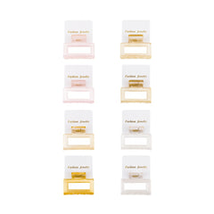 Set 12 Cleme Par 5cm Pastel Transparent , Accesorii Rezistente pentru Coafuri