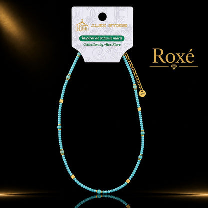 Set 12 Coliere Roxe, 40cm, Reglabile cu Margele Stralucitoare Multicolore Culoare Aleatorie