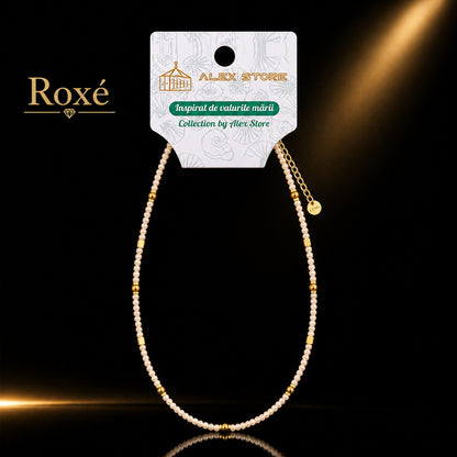 Set 12 Coliere Roxe, 40cm, Reglabile cu Margele Stralucitoare Multicolore Culoare Aleatorie