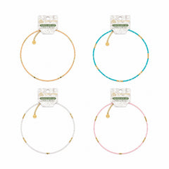Set 12 Coliere Roxe, 40cm, Reglabile cu Margele Stralucitoare Multicolore Elegante