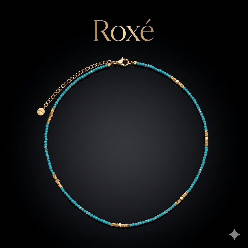 Set 12 Coliere Roxe, 40cm, Reglabile cu Margele Stralucitoare Multicolore Elegante