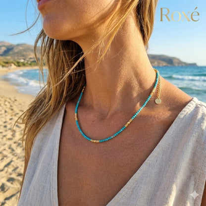 Set 12 Coliere Roxe, 40cm, Reglabile cu Margele Stralucitoare Multicolore Elegante