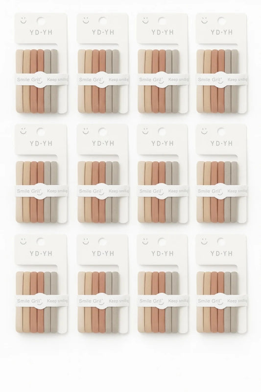 Set 12 elastice par nud, rezistente, 6 elastice pe card, pentru uz zilnic