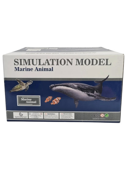 Set 12 figurine animale marine mari realistice din plastic, colectie ocean, 33x20 cm