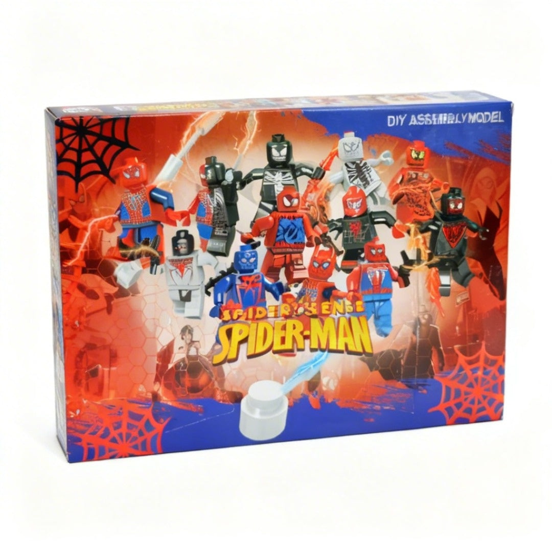 Set 12 figurine eroi diversi compatibile jocuri constructii, multicolor