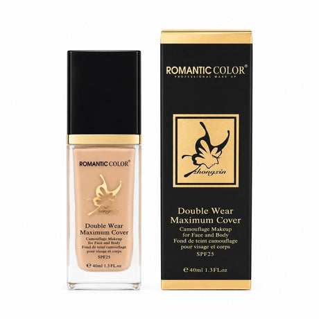 Set 12 Fond de Ten Față și Corp SPF25 Romantic Color – Acoperire Maximă, Rezistență Îndelungată