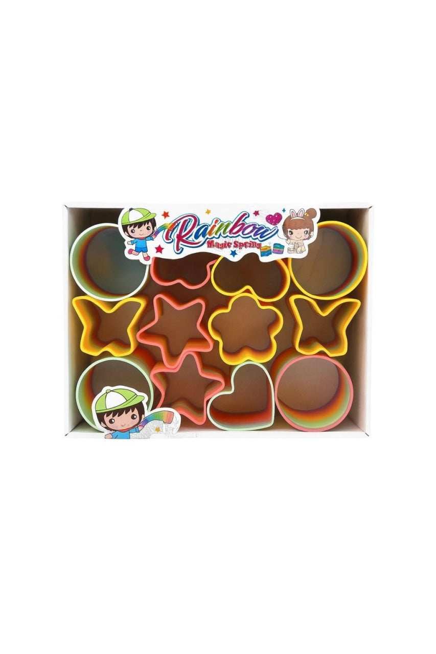 Set 12 Forme Rainbow Magic pentru Joaca Creativa , Inimi Stele Flori