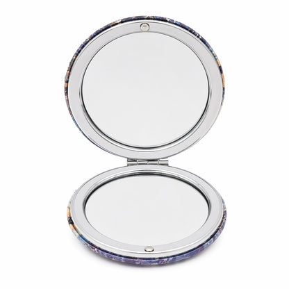 Set 12 oglinzi cosmetice rotunde cu delfini, 7cm, modele colorate, compacte