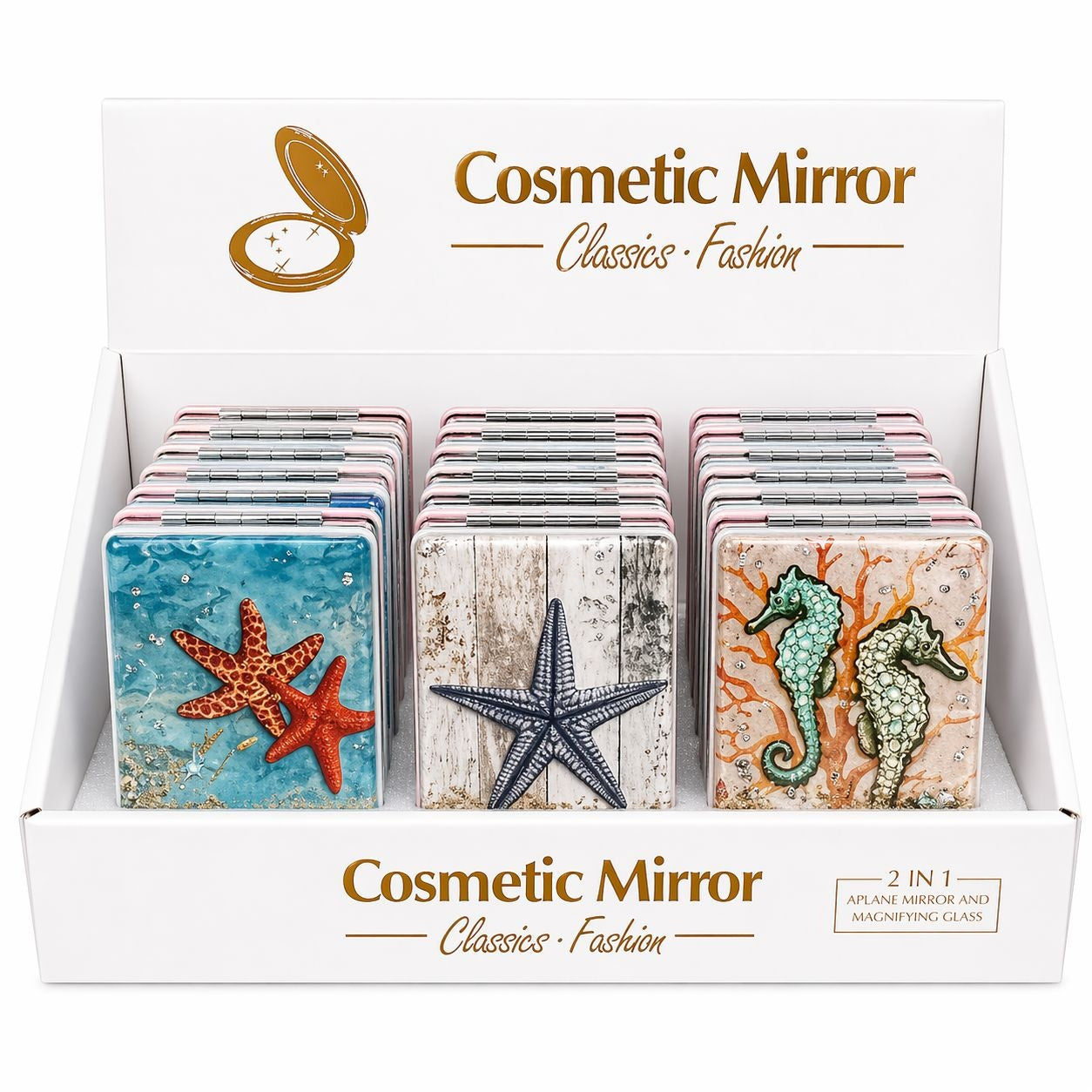 Set 12 oglinzi design marin, compacte