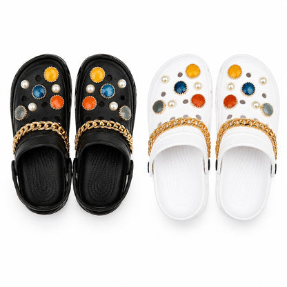 Set 12 Perechi Papuci Damă – Stil și Confort, Mărimi 36-41, Mix Culori, Model cu Accesorii Elegante