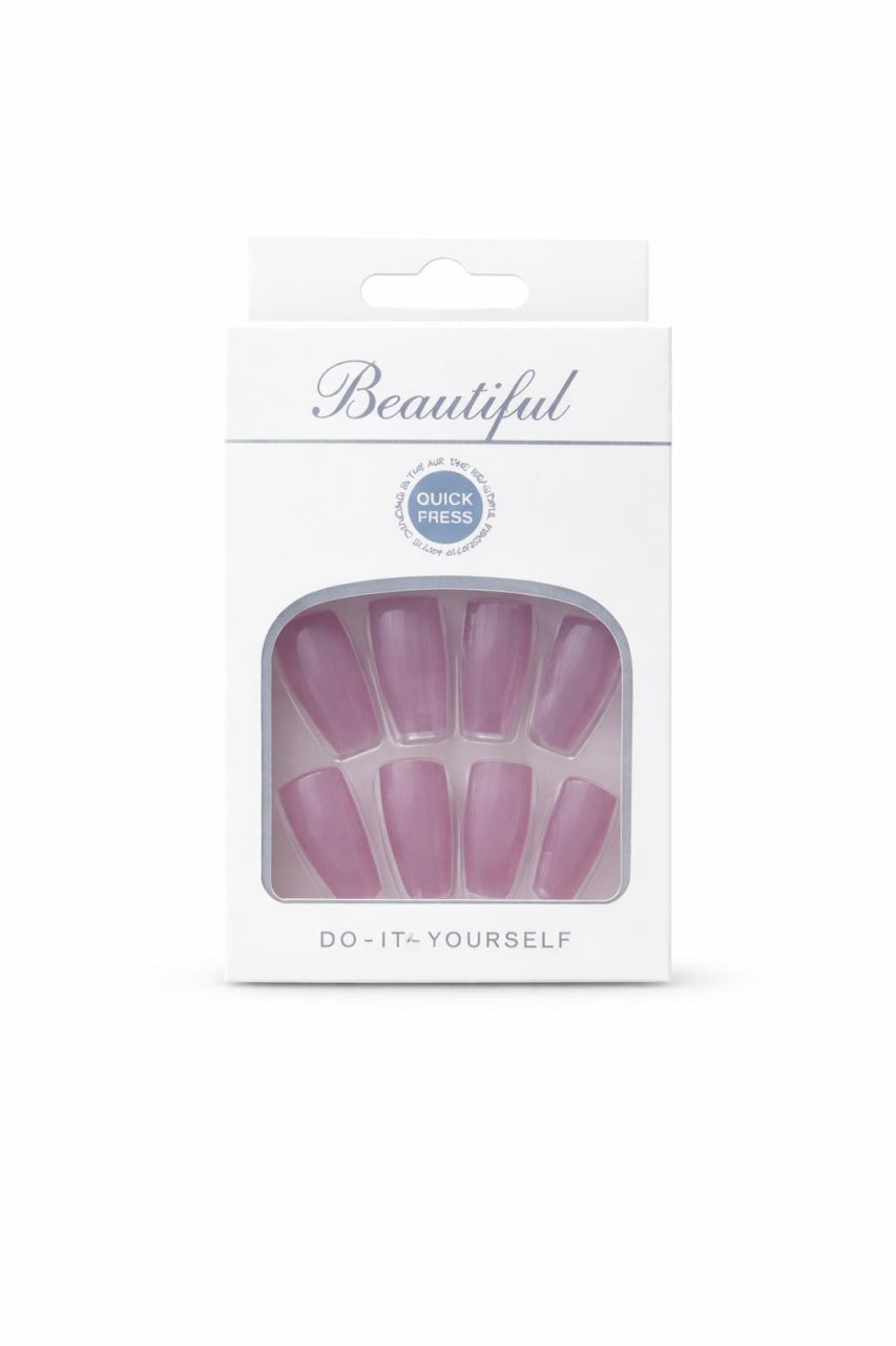 Set 12 perechi unghii false Press-On Beautiful, Quick Press, DIY Manicure