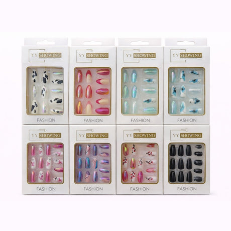 Set 12 Perechi Unghii False Press-On YY Showing Fashion, Modele Decorative Diverse