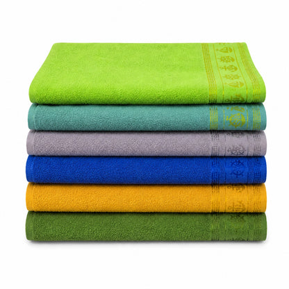 Set 12 Prosoape de Baie 70x140 cm – Prosoape Mari din Poliester, 6 Culori Elegante, Absorbante și Moi
