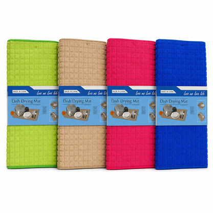 Set 12 Prosoape de Bucătărie pentru Vase 38x51 cm – Covorașe Absorbante, Culori Diverse