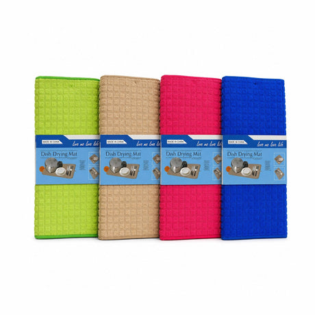Set 12 Prosoape de Bucătărie pentru Vase 38x51 cm – Covorașe Absorbante, Culori Diverse