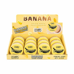 Set 12 Pudră Liberă Matifiantă Banana USHAS – Fixare Machiaj și Controlul Sebumului