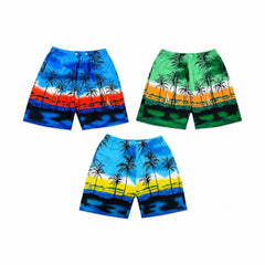 Set 12 Sorturi de Baie Bărbați Tropicale – Culori și Mărimi Asortate, Uscare Rapidă, Model Palmieri