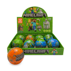 Set 12 Surprise Ball , Bile Surpriza Tematice Pixelate , 3+