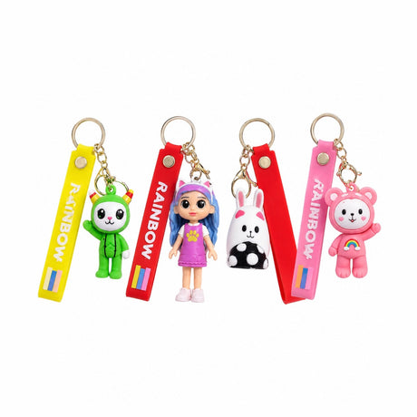 Set 14 Brelocuri Mix Modele 6-8 cm – Brelocuri Colorate pentru Chei, Ghiozdan și Genți