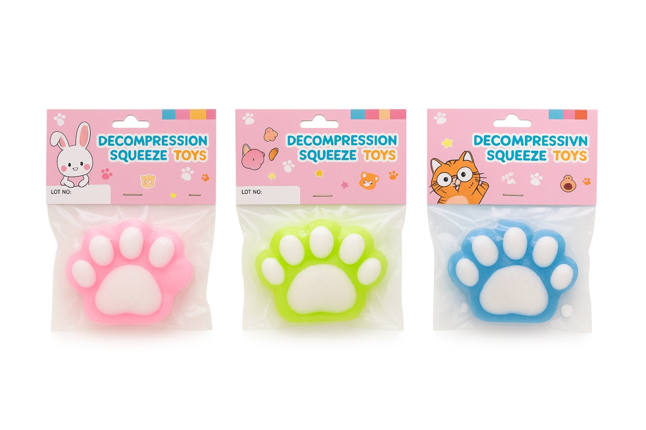 Set 16 squishy labuta colorata, jucarie antistres moale, spumoasa, pentru copii