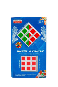 Set 2 Cuburi in Cutie Stil Carte, Puzzle 3x3, Joc Logic pentru Copii si Adulti