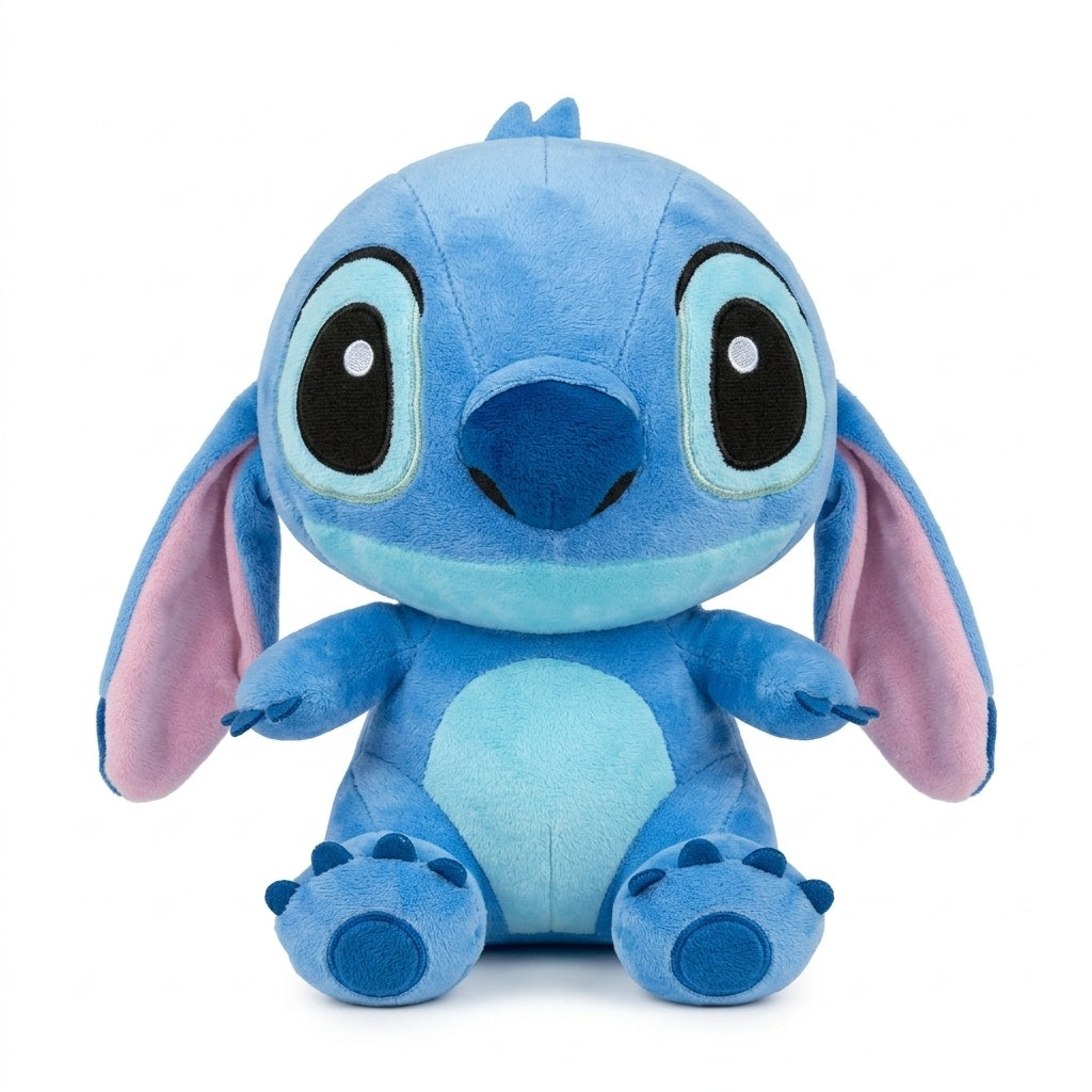 Set 2 jucării de pluș Experiment 626, 25 cm – albastru și roz, pluș moale pentru copii