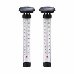 Set 2 Termometre Solare de Grădină GARTEN, Negru, Plastic, 2 bucăți