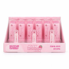 Set 24 Balsamuri de Buze USHAS Jelly Lip Balm cu Aromă de Căpșuni – Hidratare