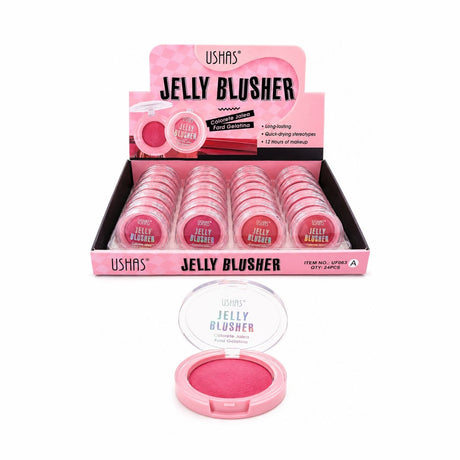 Set 24 Blush Jelly Ushas – Fard de Obraz Gelatină, Efect Natural, Textură Lejeră și Rezistență Îndelungată
