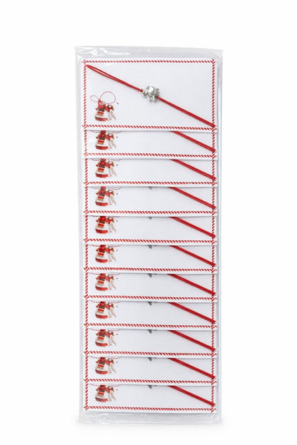 Set 24 bratari martisor 8x5 cm snur rosu cu charm elefant, cadou primavara