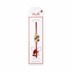 Set 24 Bratari Martisor cu Cosulet Auriu, Ghiocei si Buburuza, Snur Rosu Elastic