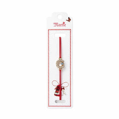 Set 24 Bratari Martisor cu Potcoava Aurie, Strasuri si Talisman Protector, 12x3cm