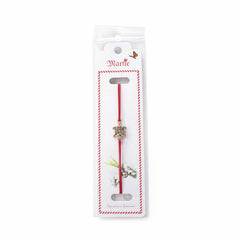 Set 24 bratari martisor cu snur rosu elastic, broscuta testoasa aurie cu strasuri