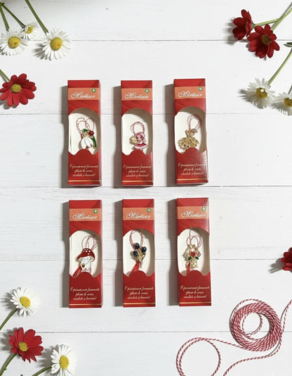 Set 24 Brose Martisor, 13x4 cm, modele mixte, Cadou 1 Martie Femei, Ambalate individual