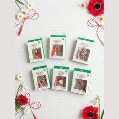 Set 24 Brose Martisor, 8x6 cm, modele mixte, Cadou 1 Martie Femei, Ambalate individual