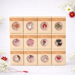 Set 24 Brose Martisor Metalice cu Snur Traditional, Modele Diverse, Cadou 1 Martie 8x1x7 cm