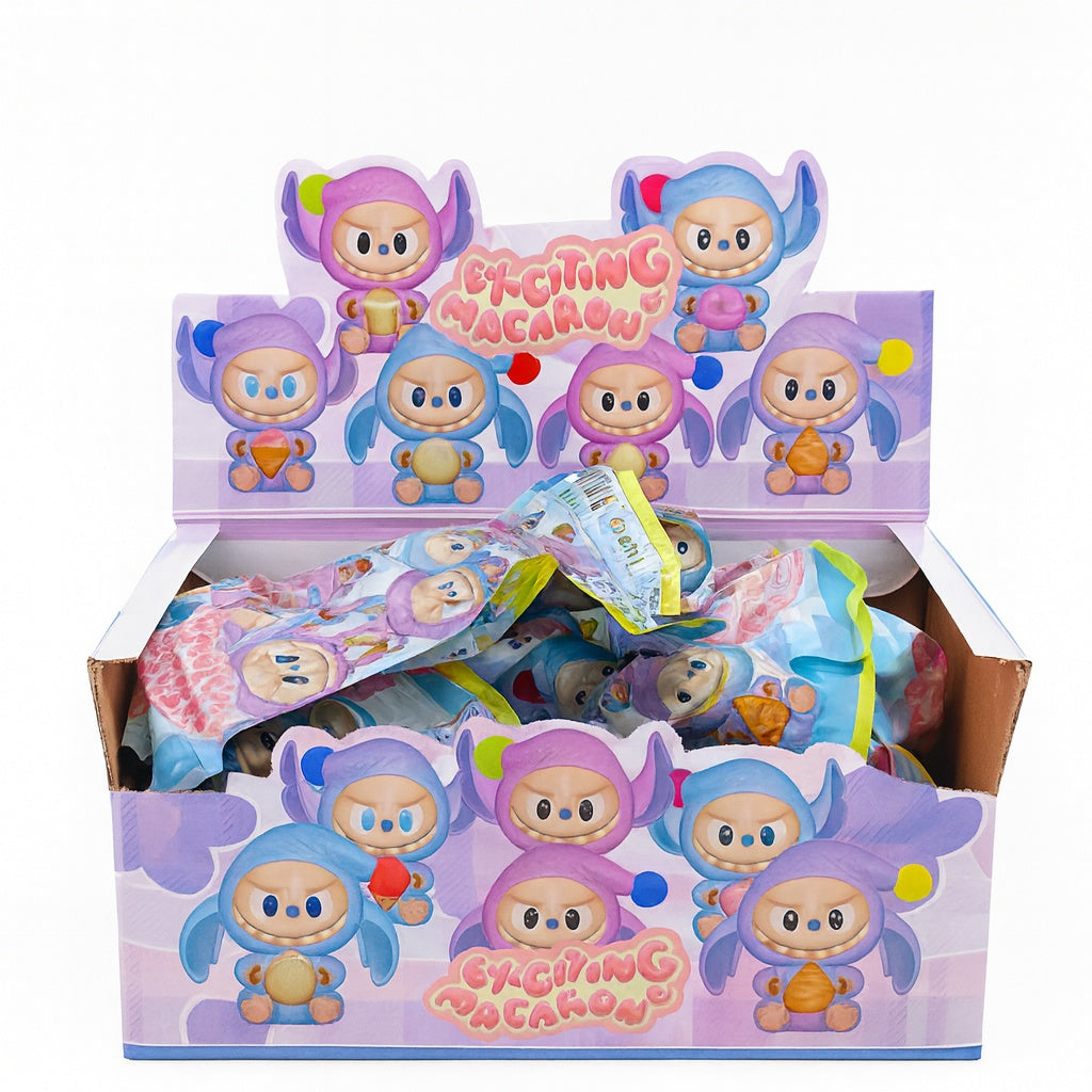Set 24 Figurine Exciting Macaron , Blind Pack Surprise, Jucarii Colectibile Kawaii